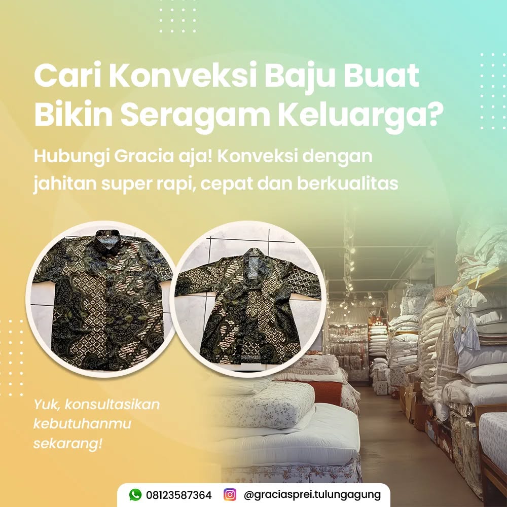 <p>Gracia Solusi terbaik untuk sprei, konveksi, da